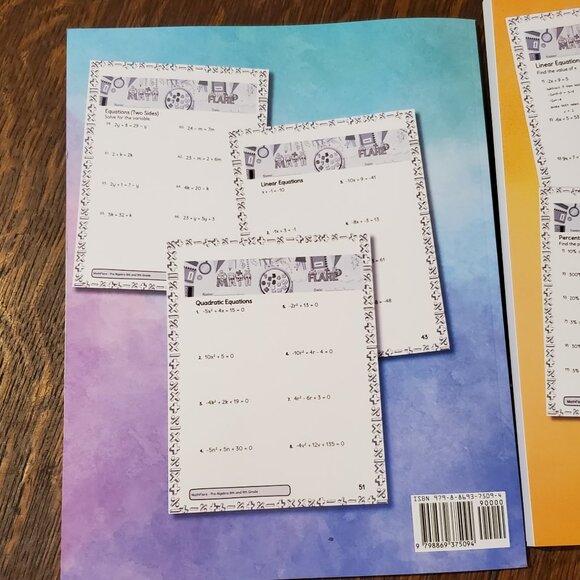 Set of 3 Math Workbooks 8th Grade Pre-Algebra - Picture 10 of 10